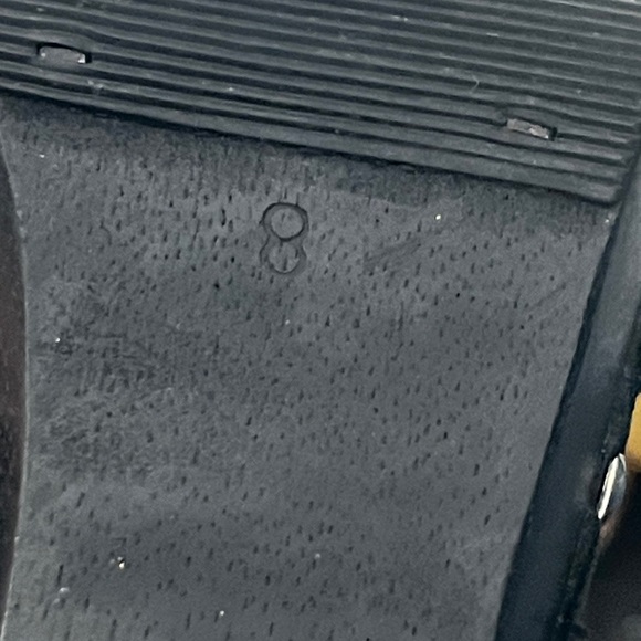 Bebe Rare Vintage Leather Studded Wood Clogs Y2K - Picture 13 of 16